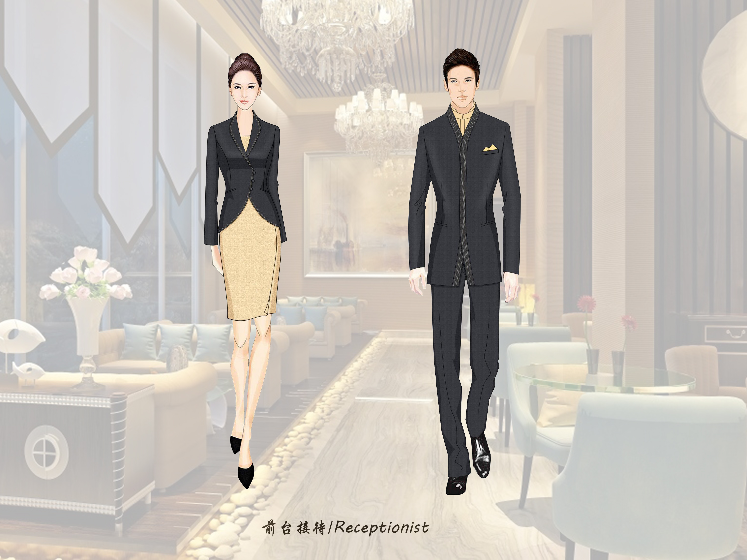成都酒店制服定做要怎么做好人人干人人摸人人看操人人爽？【金剪子服裝】